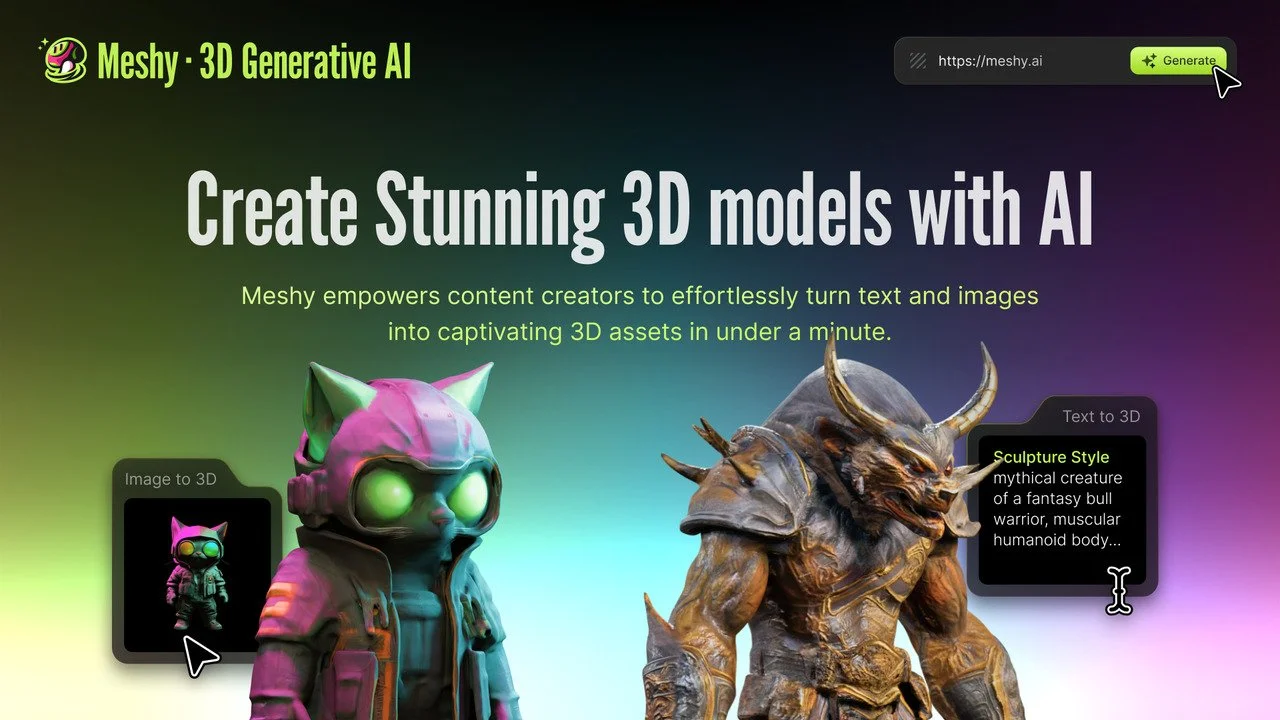 ขาย Meshy AI Pro 3D - สร้างโมเดล 3 มิติด้วย AI ราคาถูก | ส่งทันที มีประกัน - OTP24HR