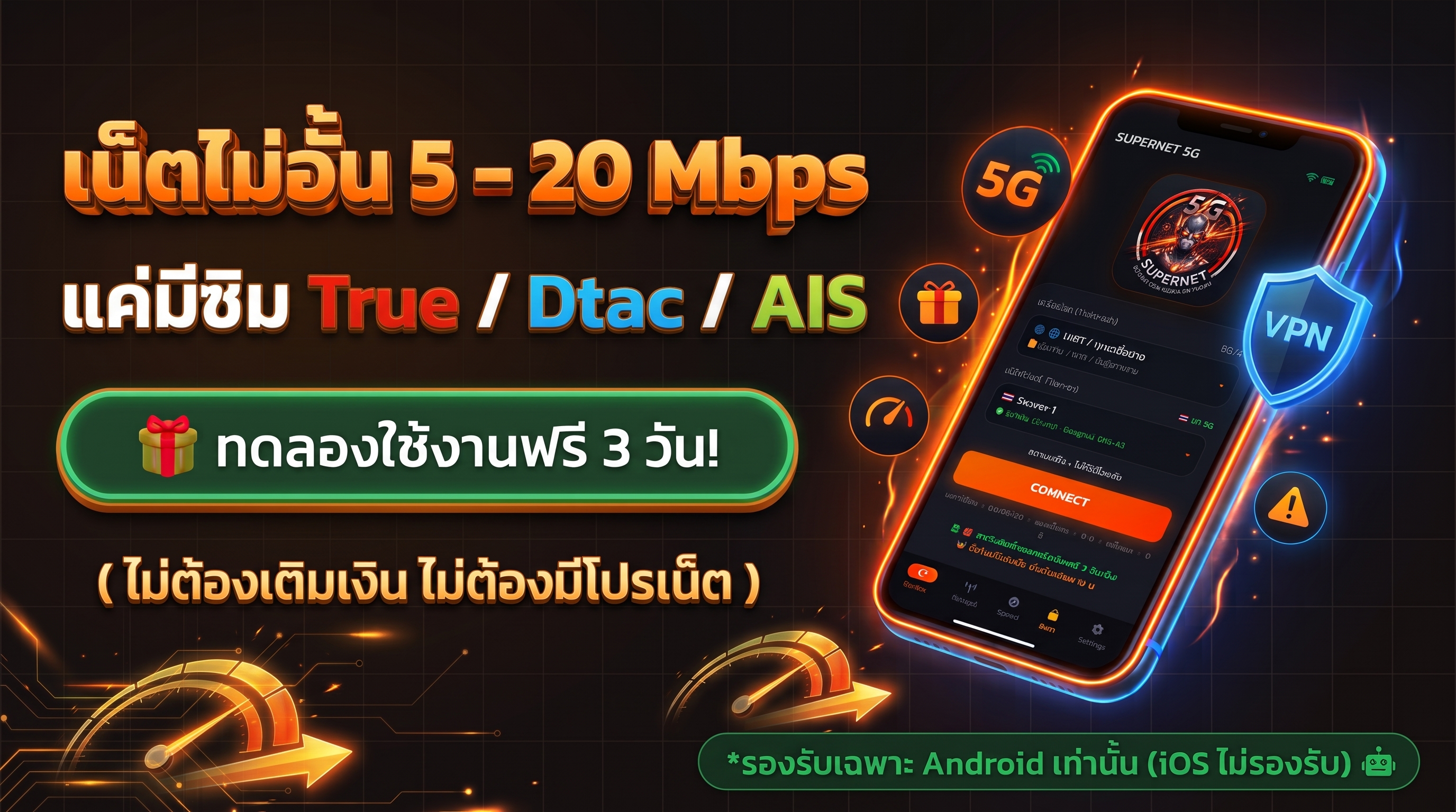 SUPERNET ราคาถูก พร้อมใช้งานทันที | OTP24HR